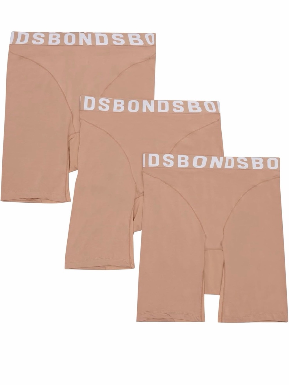 Bonds Women's Underwear Anti-Chafing Boxer Briefs 3 Pack